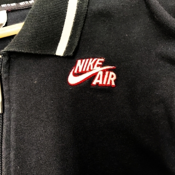 Nike Air men's jacket black/red/white - zipper front Size:L - Picture 3 of 7